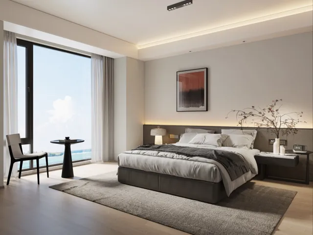 HYDE II supplied bedroom interior rendering